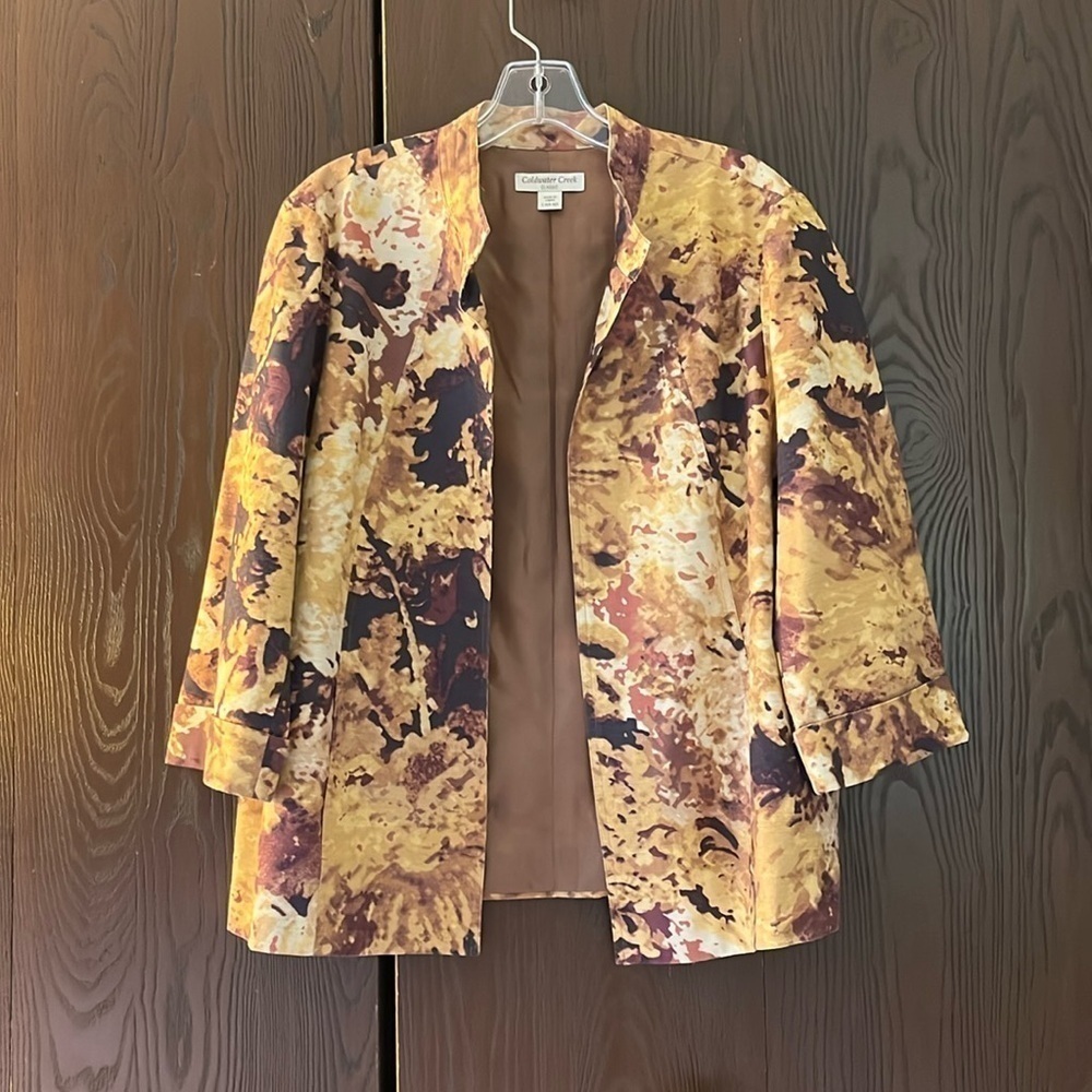 Coldwater Ceek Classic 3/4 sleeved jacket. Size Large.